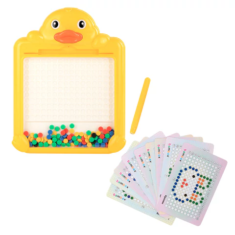 Мозаика магнитная развивающая для детей "Утенок", стилус, 101 магнит, 10 карточек, BAMBOX (БАМБОКС), 665888 - МСК «Форвард»
