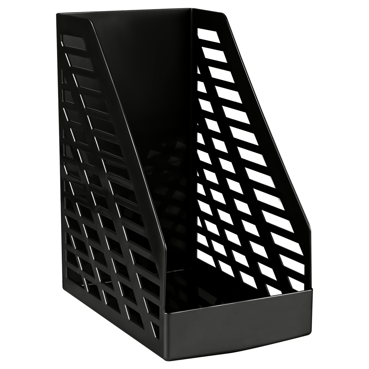 Лоток вертикальный для бумаг, увеличенная ширина СТАММ (250х160х300 мм), "XXL",полипроп.,черн,ЛТВ-30551  235768