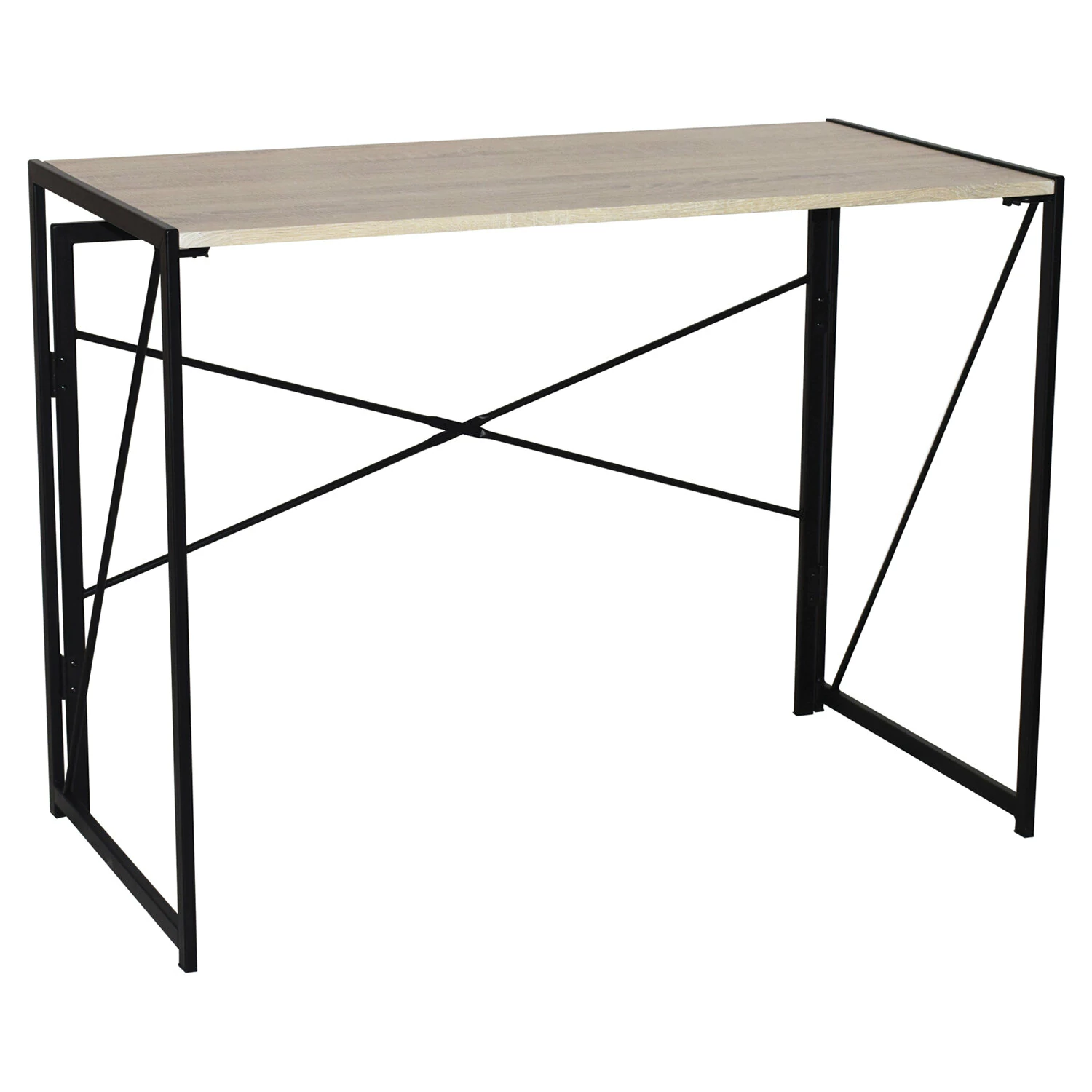 Стол на металлокаркасе BRABIX LOFT CD-002 (ш1000*г500*в750мм), складной, цвет дуб натуральный,641214