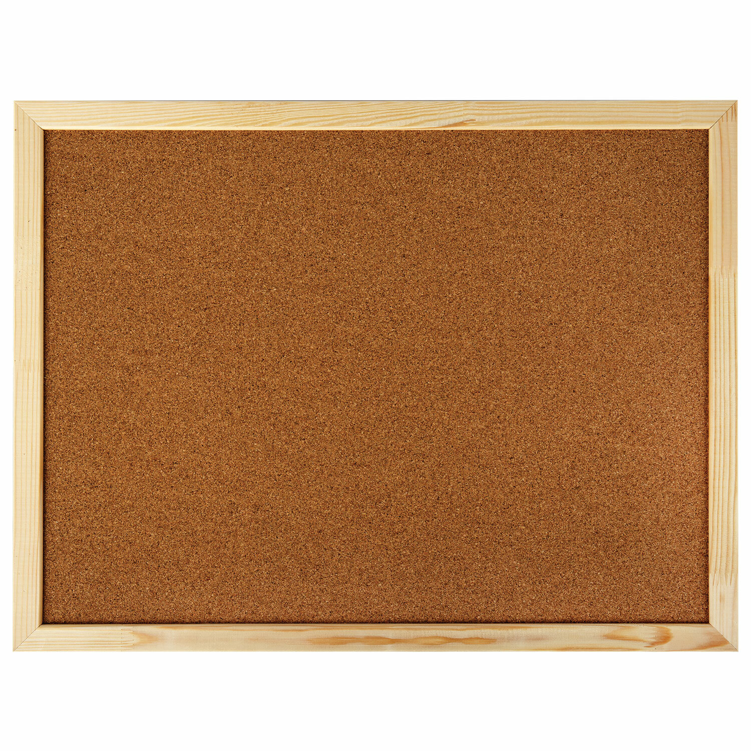Доска пробковая для объявлений 45х60см, деревянная рамка, ГАРАНТИЯ 10 лет, Россия,BRAUBERG,236859
