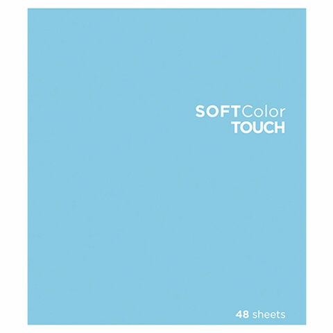 Тетрадь А5 48 л., ПЗБМ, скоба, клетка, Soft Touch, брайль 3D, "СофтКолорТач", микс в спайке, 28213 404459 - МСК «Форвард»