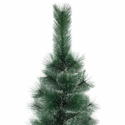 Ель новогодняя искусственная "Пушистая" 210 см, с инеем и шишками, зеленая, ЗОЛОТАЯ СКАЗКА, 592046 - МСК «Форвард»