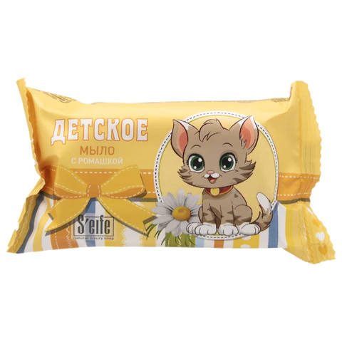 Мыло туалетное детское 100 г S'EIFE "Ромашка", КМЗ, штампованное 702581 - МСК «Форвард»