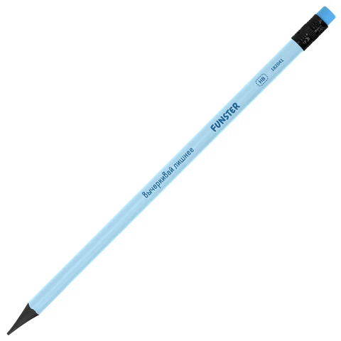 Набор карандашей чернографитных с мотивирующей надписью FUNSTER (ФАНСТЕР) FUNNY NOTES PSTL, 6 штук, HB, с ластиком, 182041 - МСК «Форвард»