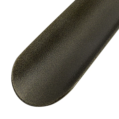 Ложка (рожок) для обуви с крючком МЕТАЛЛИЧЕСКАЯ 45 см, антик БРОНЗА, SHEGRA (ШЕГРА), LUXE, 702514 - МСК «Форвард»