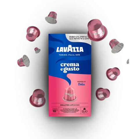 Кофе в капсулах LAVAZZA "Crema&Gusto Dolce" для кофемашин Nespresso, 10 порций 624042 - МСК «Форвард»