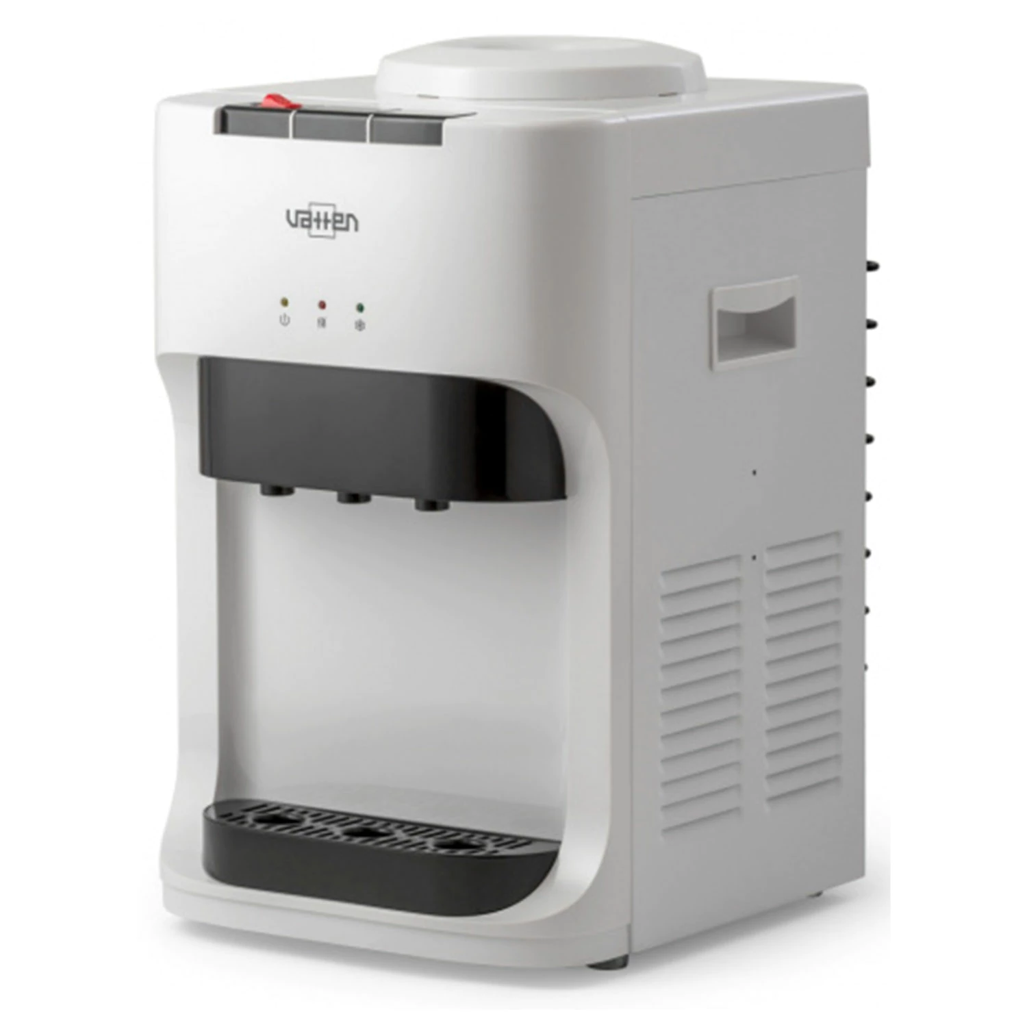 Кулер для воды VATTEN D45WK, настольный, НАГРЕВ/ОХЛАЖДЕНИЕ КОМПРЕССОРНОЕ, 3 крана, белый, 5582  455565