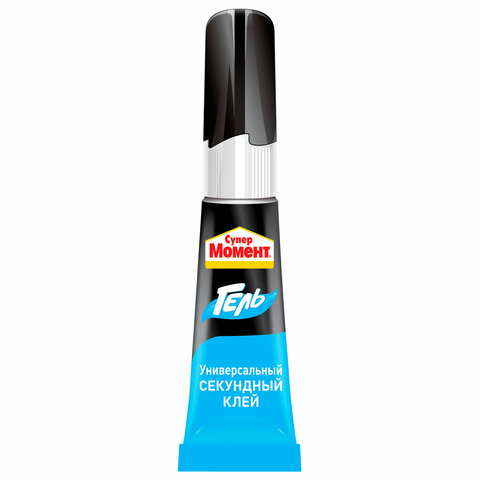 Клей-гель моментальный Супер МОМЕНТ, 3 г, отрывная мультикарта 622917 605647