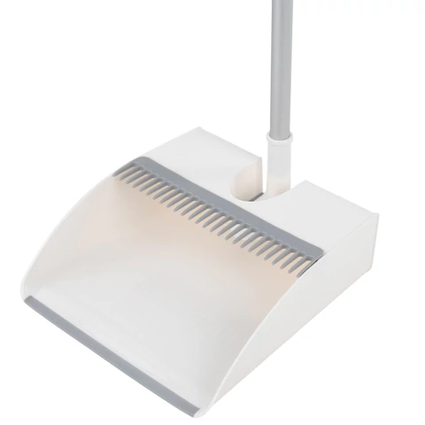 Совок для мусора с черенком 84 см + щетка с телескопическим черенком 63-108 см, магнитное крепление, бело-серый, DASWERK (ДАСВЕРК), 608950 - МСК «Форвард»