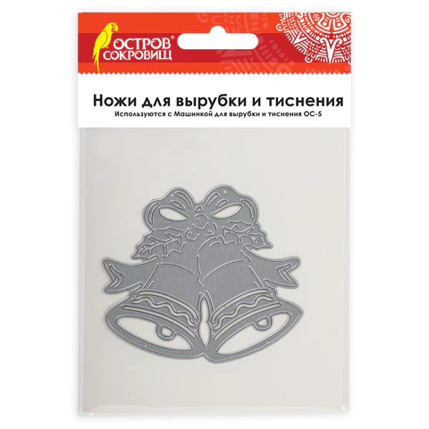 Нож "Колокольчики" для Машинки для вырубки и тиснения ОС-5, 82*73 мм, ОСТРОВ СОКРОВИЩ, 663825 861-04