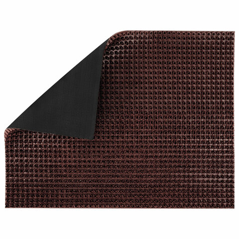 Коврик придверный 45х60 см, ВЕНГЕ пластиковый грязезащитный толщина 10 мм, "ТРАВКА", PRIMILA, 701064 - МСК «Форвард»