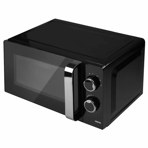 Микроволновая печь CENTEK CT-1575, объем 20 л, мощность 700 Вт, механическое управление, черная 457602 - МСК «Форвард»