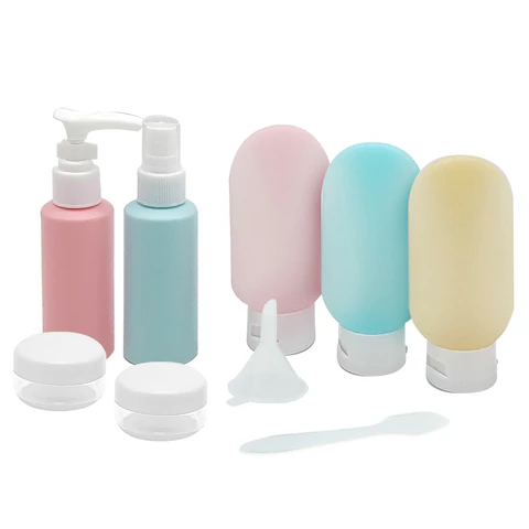 Дорожный набор флаконов в косметичке, 7 флаконов (5х60 мл / 2х10 мл), DASWERK (ДАСВЕРК), 609301 - МСК «Форвард»