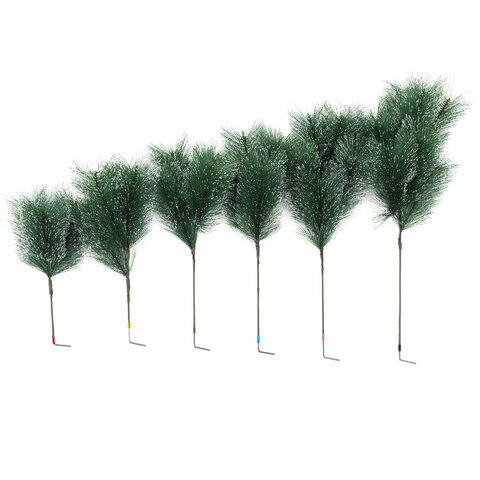 Ель новогодняя искусственная "Пушистая" 210 см, с инеем и шишками, зеленая, ЗОЛОТАЯ СКАЗКА, 592046 - МСК «Форвард»