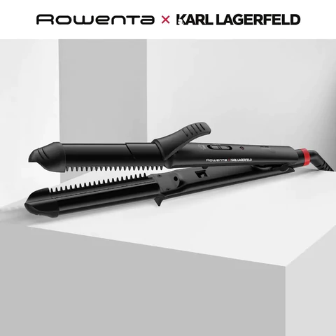 Мультистайлер для волос 3 в 1 ROWENTA Karl Lagerfeld CF451LF0, выпрямление/завивка, 170-200 °C, черный, 1830008551 456484 - МСК «Форвард»