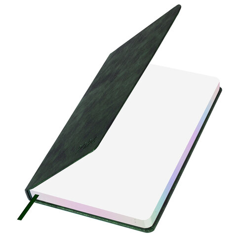 Ежедневник датированный 2026 А5 138х213 мм, BRAUBERG "Ice", под кожу, темно-зеленый, 117391 - МСК «Форвард»