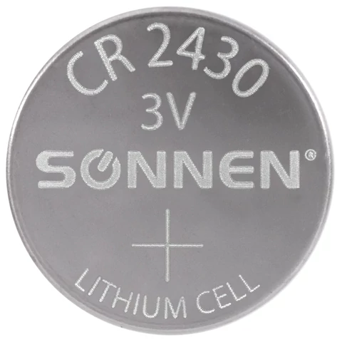 Батарейка литиевая SONNEN Lithium CR2430 "таблетка, дисковая, кнопочная" 1 шт., блистер, 455600 - МСК «Форвард»