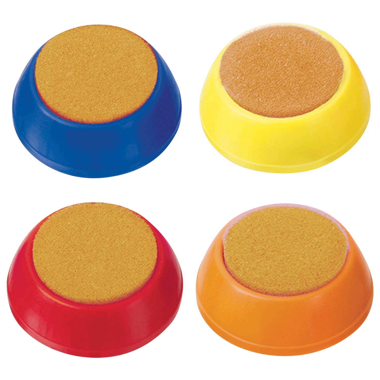 Губка для кассира, диаметр 57 мм, круглая, ассорти, УП02 235811