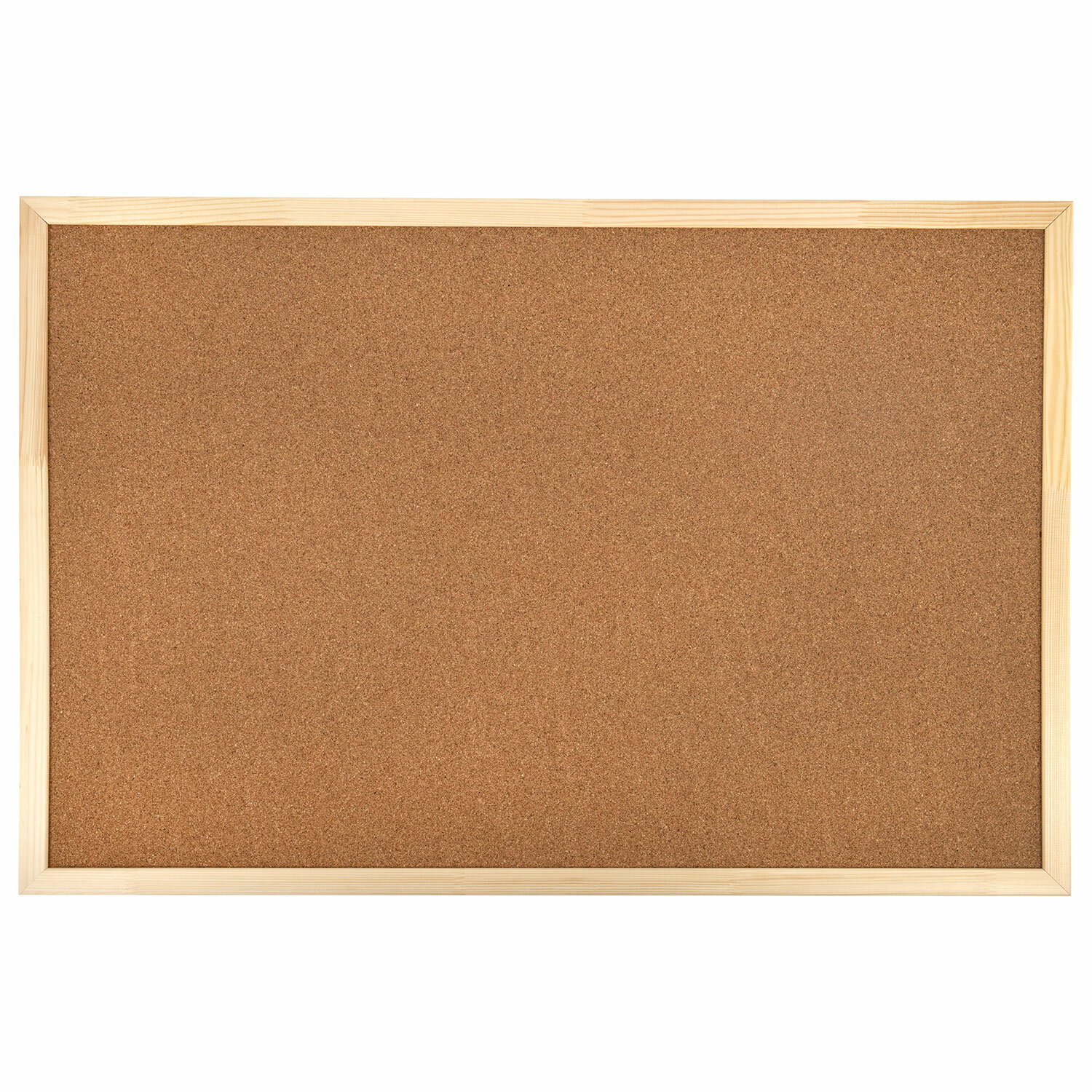 Доска пробковая для объявлений 60х90см, деревянная рамка, ГАРАНТИЯ 10 ЛЕТ, Россия, BRAUBERG,236860