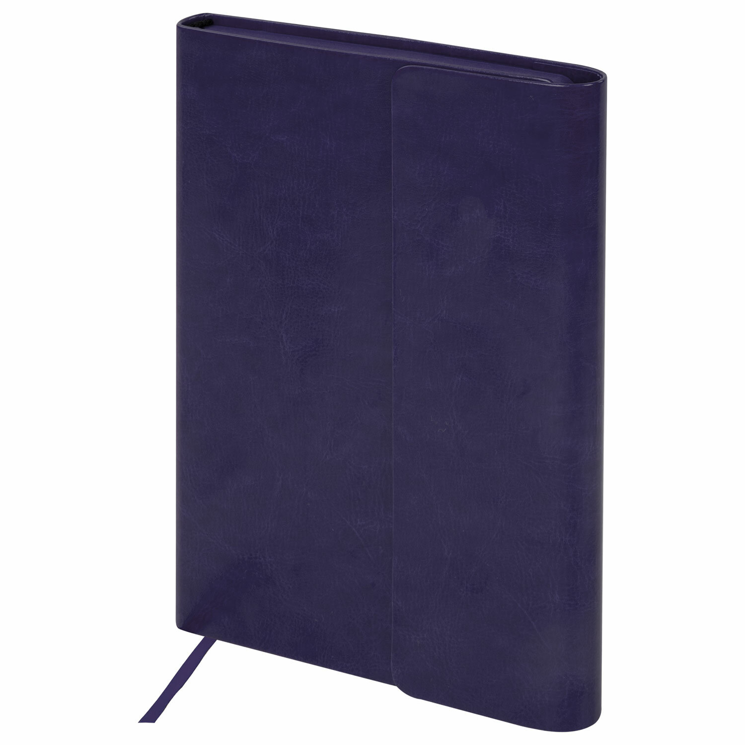 Ежедневник с магнитным клапаном недатированный под кожу А5 фиолетовый, BRAUBERG Magnetic X, 113282