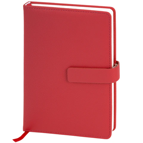 Ежедневник в подарочном наборе 5 в 1, А5, 145x212 мм, BRAUBERG "President", под кожу, 160 листов, красный, 116851 - МСК «Форвард»