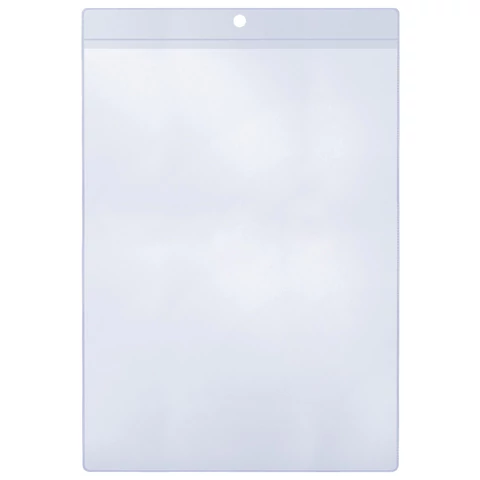 Карман информационный подвесной, ценникодержатель А4, КОМПЛЕКТ 25 шт., ПВХ, BRAUBERG, 291284 - МСК «Форвард»