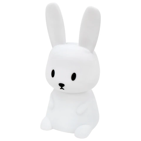 Ночник силиконовый LED "Ушастый Заяц" 94x92x202 мм, белый свет/RGB, таймер, USB, аккумулятор 1200 мАч, DASWERK (ДАСВЕРК), 238939 - МСК «Форвард»