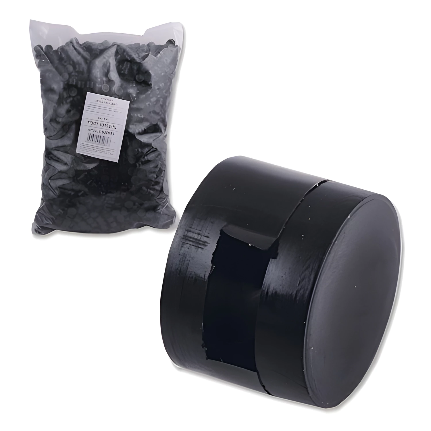 Пломбы пластиковые КОМПЛЕКТ 2200 шт, под пломбиратор,диам. 10мм,выс.7мм, упаковка 1кг,неармированные 600789