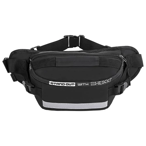 Сумка на пояс HEIKKI RIO (ХЕЙКИ), два отделения, регулируемый ремень, светоотражающий элемент, 36х9х13 см, 272618 - МСК «Форвард»