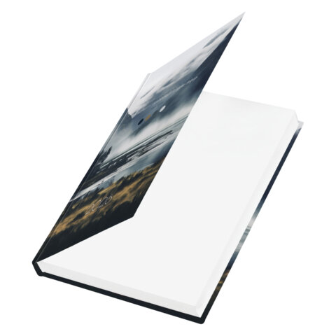 Ежедневник датированный 2026 145х215 мм, А5, STAFF, ламинированная обложка, "Туман", 117313 - МСК «Форвард»