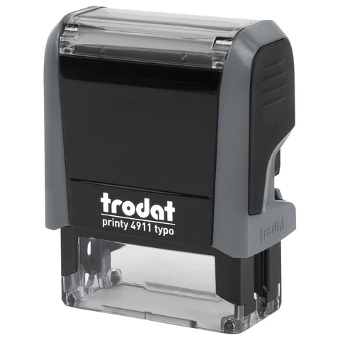 Штамп самонаборный 3-стр, 38х14 мм, синий, TRODAT 4911P4/DB, корпус СЕРЫЙ, КАССА В КОМПЛЕКТЕ, 43214 238363 - МСК «Форвард»
