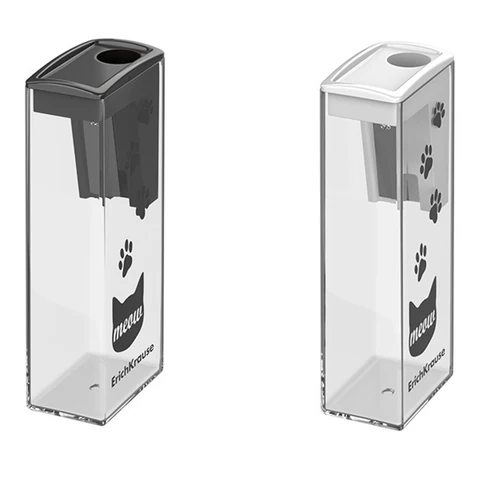 Точилка ERICH KRAUSE "City Meow", с контейнером, пластиковая, корпус ассорти, 61543 274249 минпромторг - МСК «Форвард»