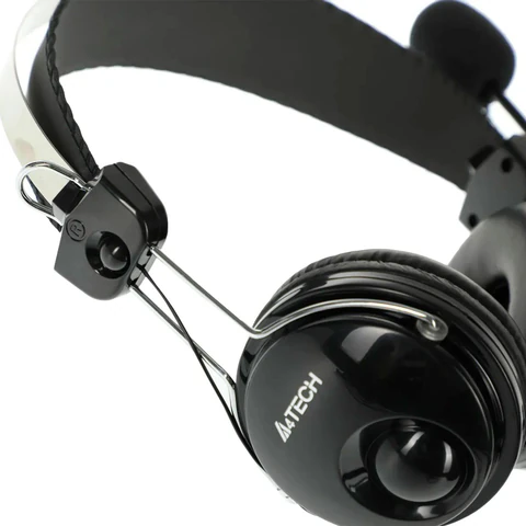 Наушники с микрофоном (гарнитура) A4TECH HU-7P, проводные, 2 м, USB, черные, 1379906 513939 - МСК «Форвард»