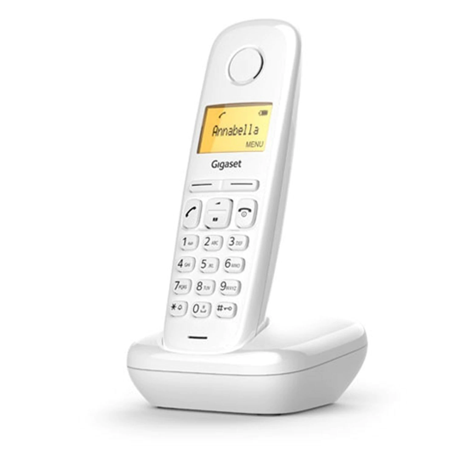 Радиотелефон GIGASET A170, память 50 ном., АОН, повтор, часы, белый S30852H2802S302  263100