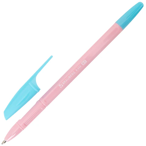 Ручки шариковые BRAUBERG "X-333 PASTEL MIX", НАБОР 8 ШТУК, СИНИЕ, узел 0,7 мм, линия письма 0,35 мм, 144535 - МСК «Форвард»