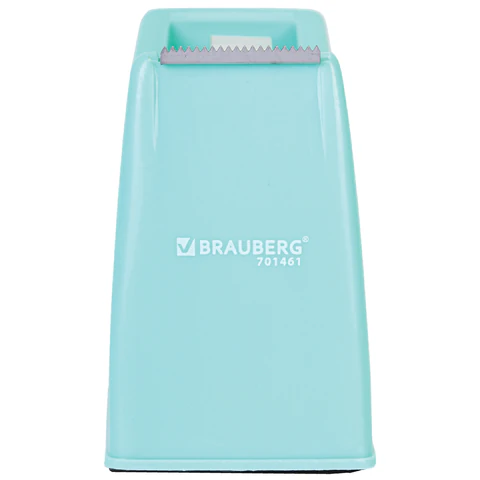 Диспенсер для клейкой ленты шириной до 26 мм, МЯТНЫЙ (лента в подарок!), утяжеленный большой, BRAUBERG, 701461 - МСК «Форвард»