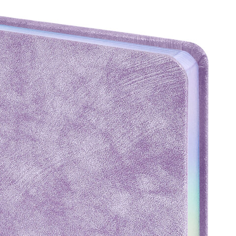 Ежедневник датированный 2026 А5 138х213 мм, BRAUBERG "Ice", под кожу, сиреневый, 117392 - МСК «Форвард»