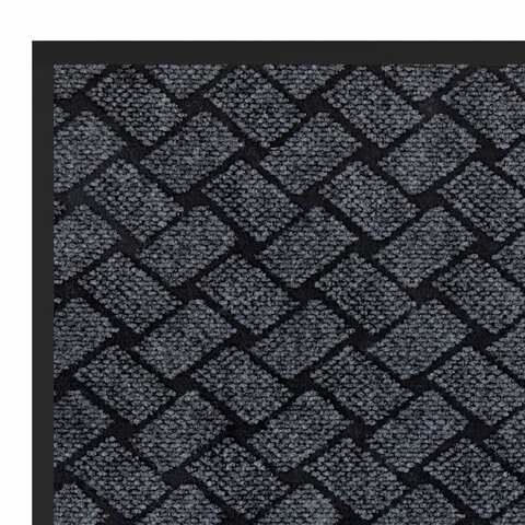 Коврик придверный 60х90 см, СЕРЫЙ, влаго-грязезащитный, 450 г/м2, плетение, PRIMILA KRAFT, 701050 - МСК «Форвард»