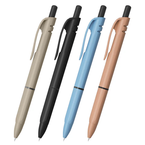 Ручки шариковые автоматические с грипом BRAUBERG "MORANDI COLOR", СИНИЕ, НАБОР 4 ШТ., пишущий узел 0,5 мм, линия письма 0,3 мм, 144495 - МСК «Форвард»