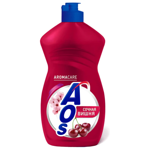 Средство для мытья посуды 450 мл, AOS "Сочная вишня", 1751-3 702642