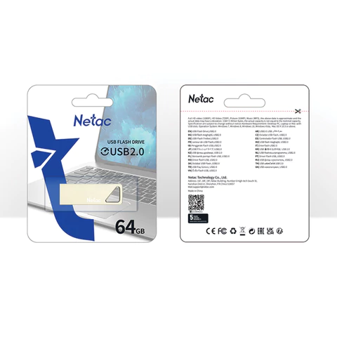 Флеш-диск 64 GB NETAC U326, USB 2.0, металлический корпус, серебристый, NT03U326N-064G-20PN 513712 - МСК «Форвард»