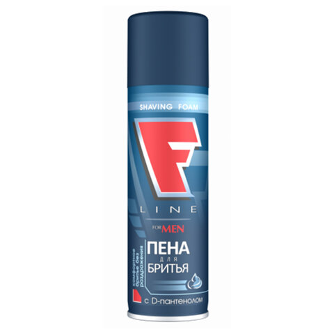 Пена для бритья c D-пантенолом 225 мл, F-LINE, классическая, СИБИАР, 5-05.01.008.05 701295