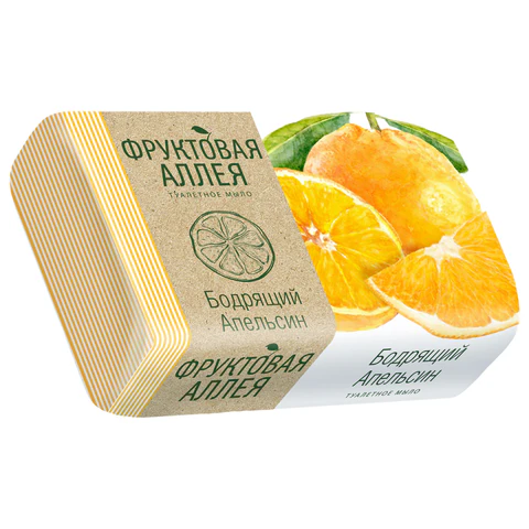 Мыло туалетное 90 г, ФРУКТОВАЯ АЛЛЕЯ "Апельсин", 521-2 702647 - МСК «Форвард»