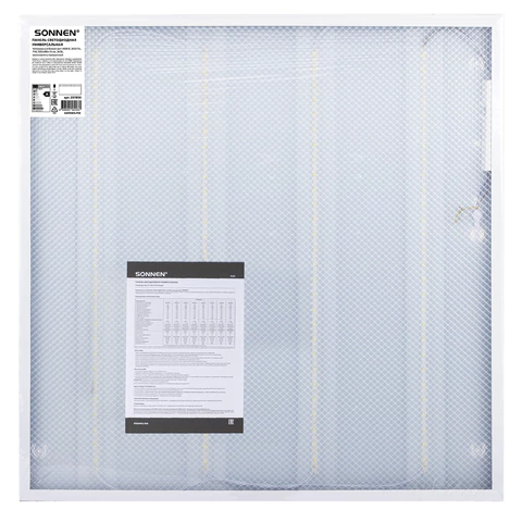 Светильник светодиодный АРМСТРОНГ SONNEN, нейтральный свет 4000 K, 595х595х19, 36 Вт, прозрачный, 237855 - МСК «Форвард»