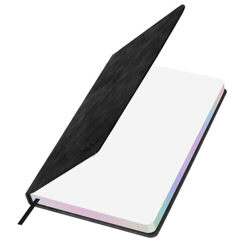 Ежедневник датированный 2026 А5 138х213 мм, BRAUBERG "Ice", под кожу, черный, 117393 - МСК «Форвард»