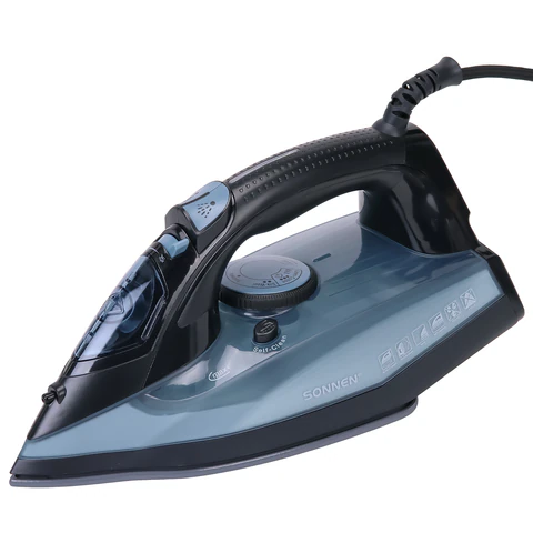 Утюг паровой SONNEN SI-2099, 2400 Вт, керамическое покрытие, антикапля, антинакипь, синий, 456996 - МСК «Форвард»