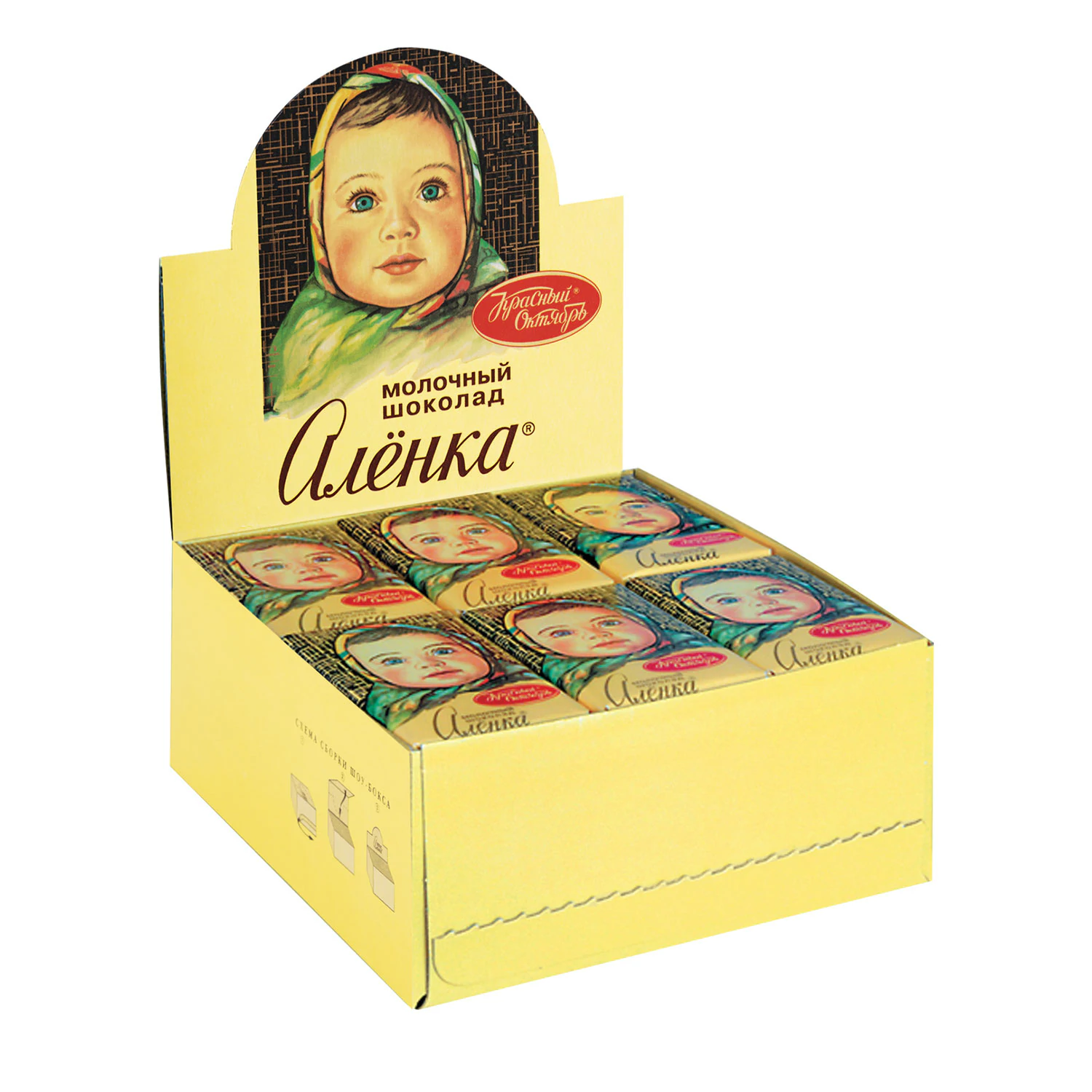 Шоколад КРАСНЫЙ ОКТЯБРЬ "Аленка", 15г, бум. упаковка, 42штуки КО07747 620536