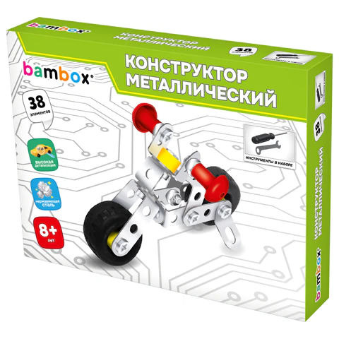 Конструктор металлический "Транспорт" 3 вида ассорти, BAMBOX (БАМБОКС), 666368 - МСК «Форвард»