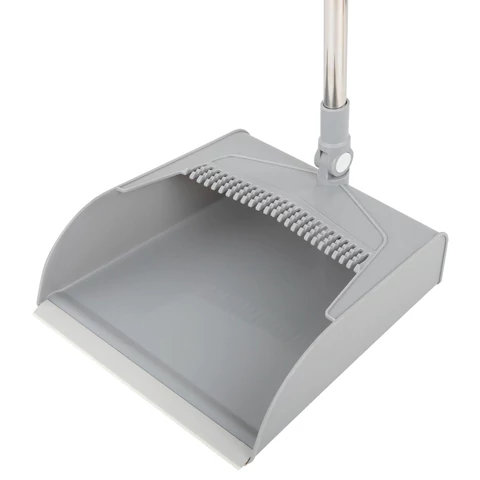 Совок для мусора + щётка на телескопических рукоятках 59-93 см, бело-серый, LAIMA, 608952 - МСК «Форвард»