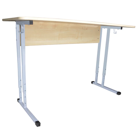 Стол-парта 2-местный регулируемый "Умник", 1200х500х520-640 мм, рост 2-4, серый каркас, ЛДСП клён 532724 минпромторг под заказ 8 дней - МСК «Форвард»